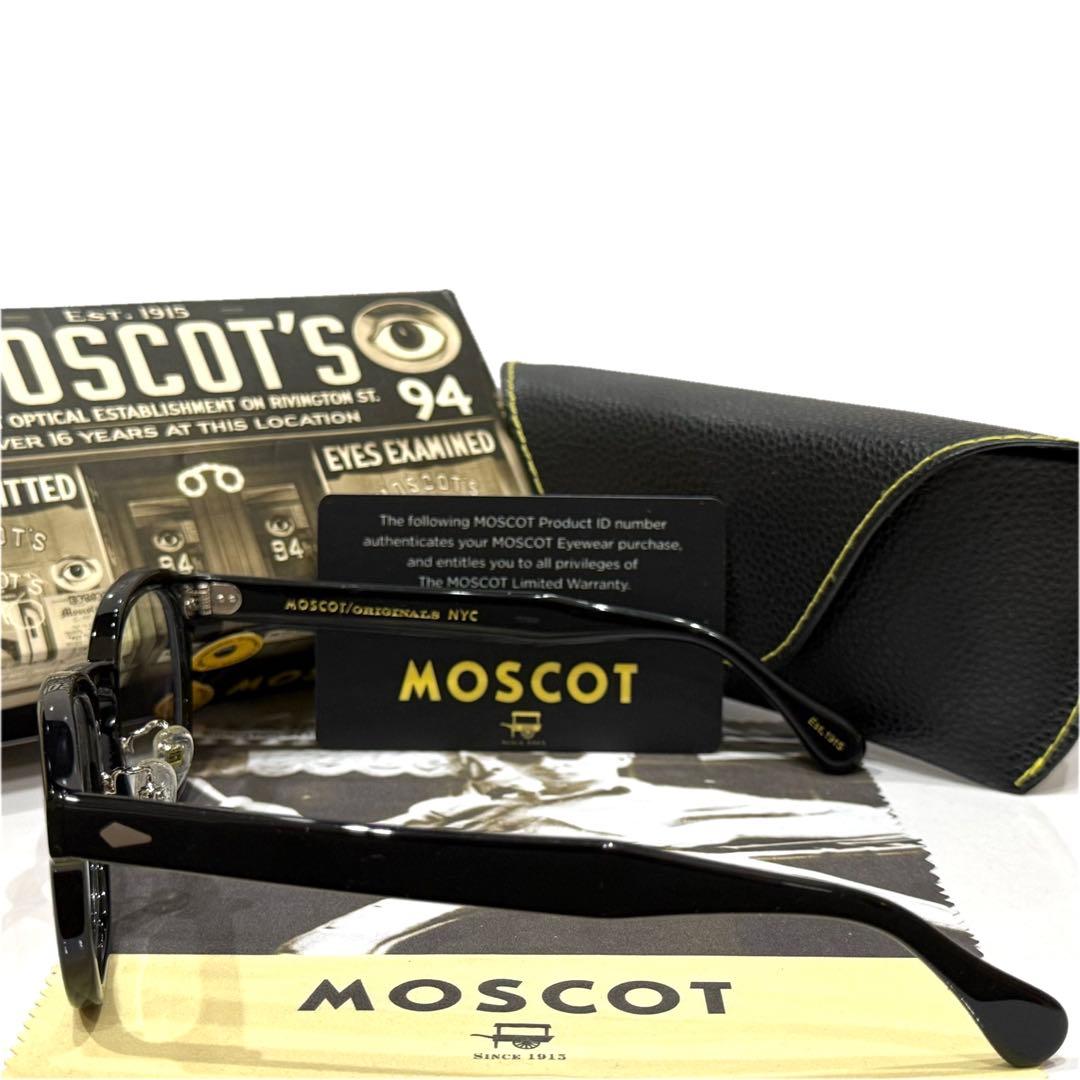 【極美品】日本限定 モスコット レムトッシュ 49 ブラック クリアレンズ