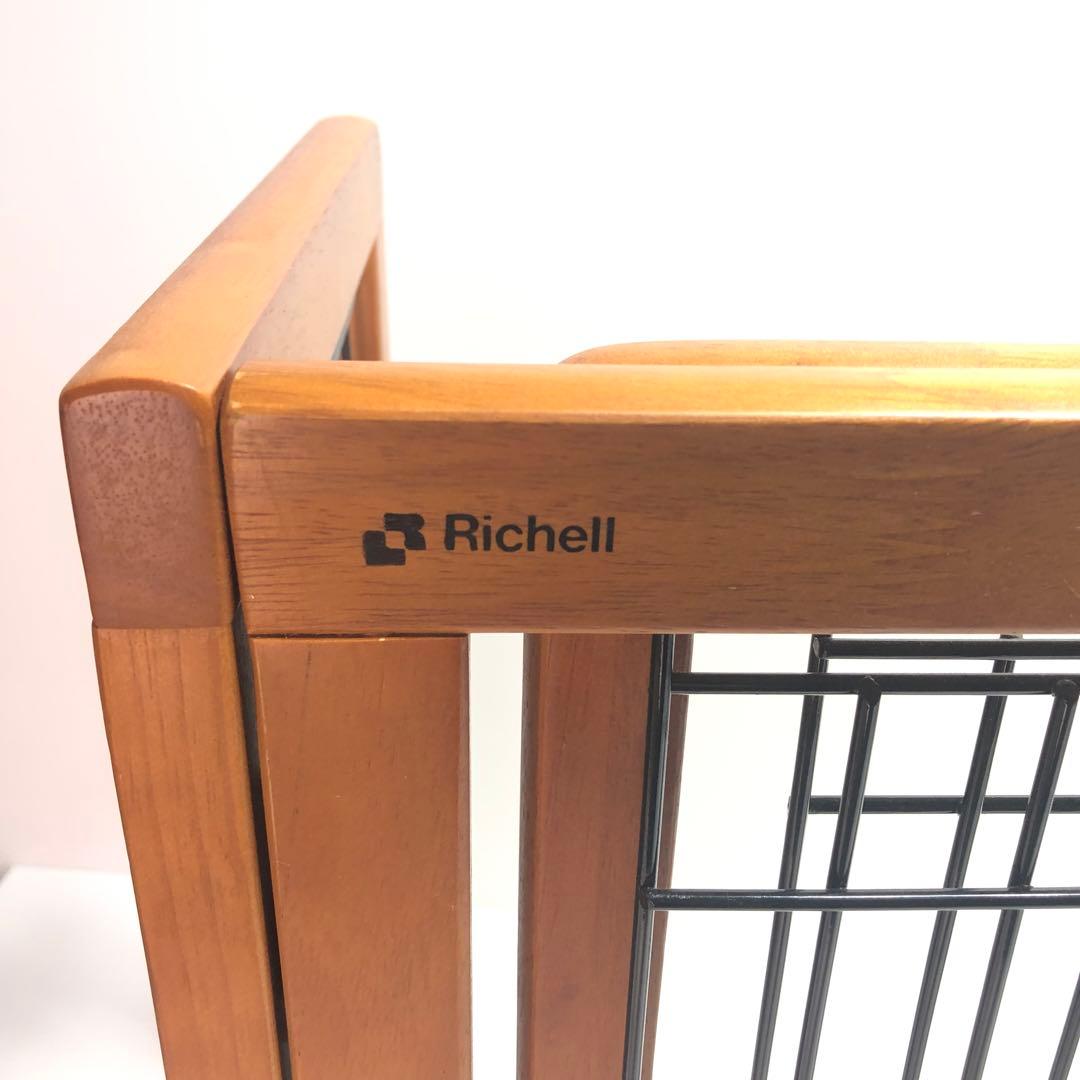 【美品!!】リッチェル 木製おくだけゲート ペットゲート ワイド ベビーゲート◎