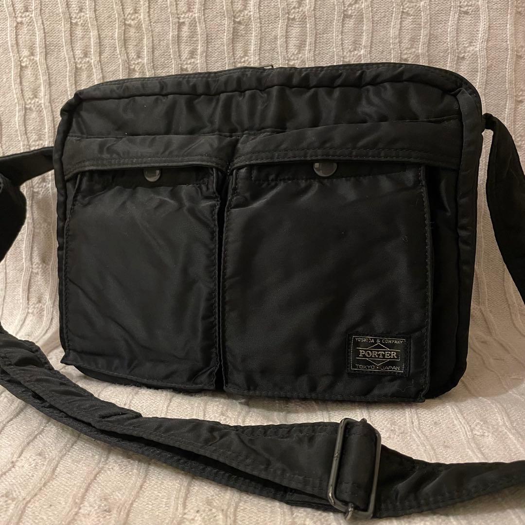 【美品✨】PORTER ポーター タンカー 2層 ショルダーバッグ ブラックXL