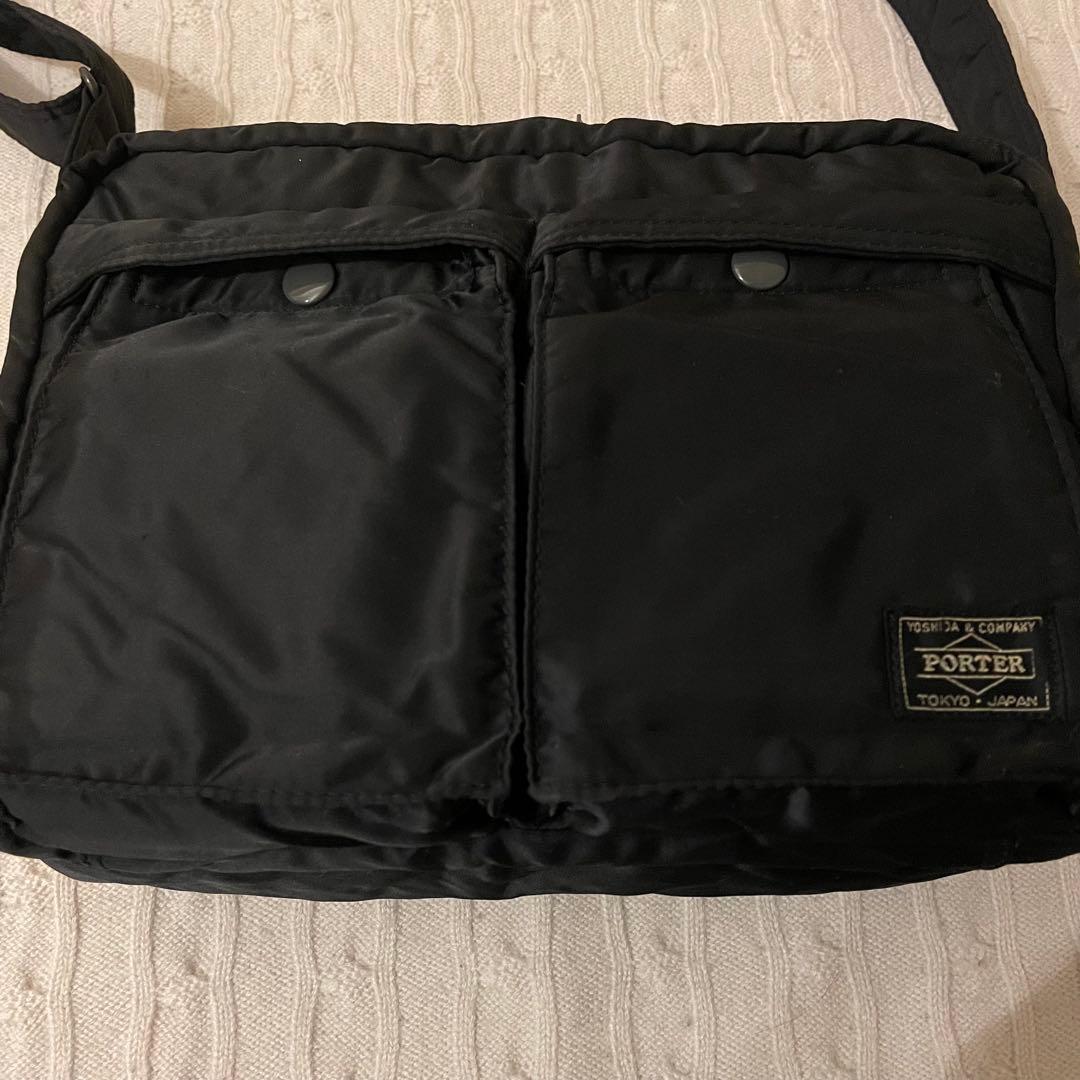 【美品✨】PORTER ポーター タンカー 2層 ショルダーバッグ ブラックXL