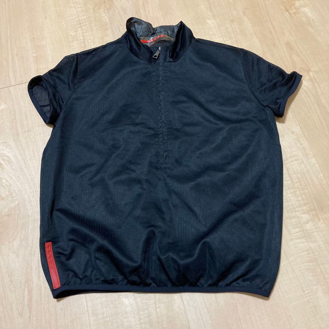 レア！プラダスポーツ メッシュ ハーフジップ カットソー サイズM アーカイブ