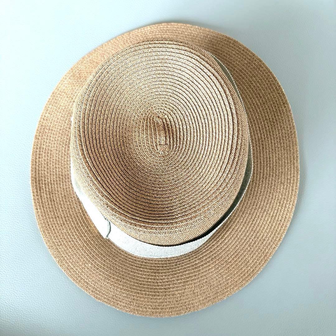 ■美品Athena New York Camilaカミラストローハットシルバー