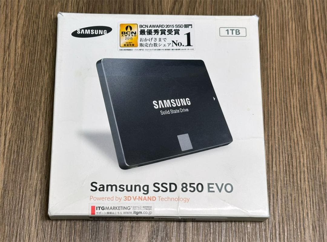 Samsung SSD 850 EVO 1TB SATA 2.5インチSSD