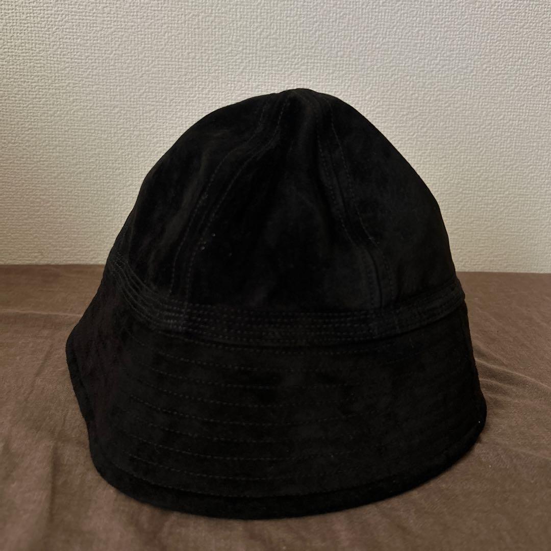 美品 hender scheme バケットハット レザーコットン
