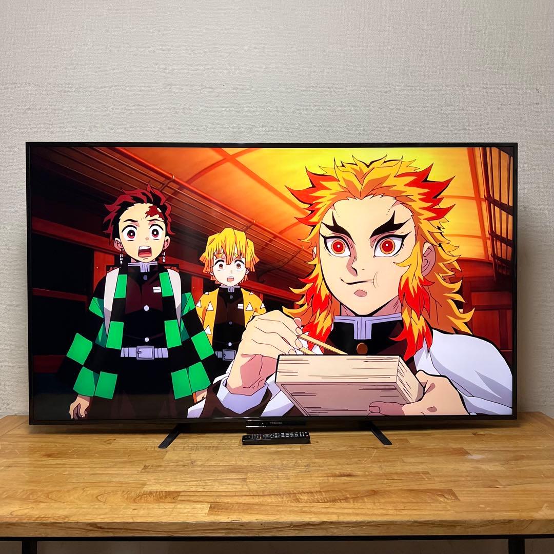 東芝 65V型 4K液晶テレビ 65HL210X REGZA 外付けHDD録画○