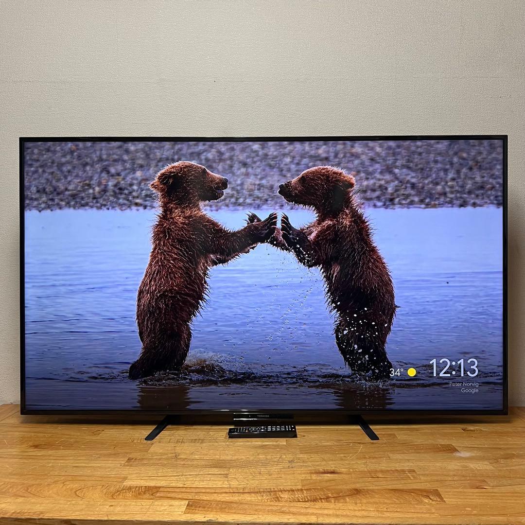 東芝 65V型 4K液晶テレビ 65HL210X REGZA 外付けHDD録画○