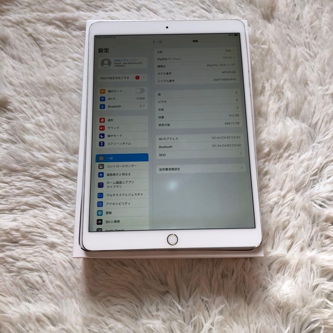 【年始割】iPad Pro 10.5 512GB 付属品多数！ 【すぐ発送】