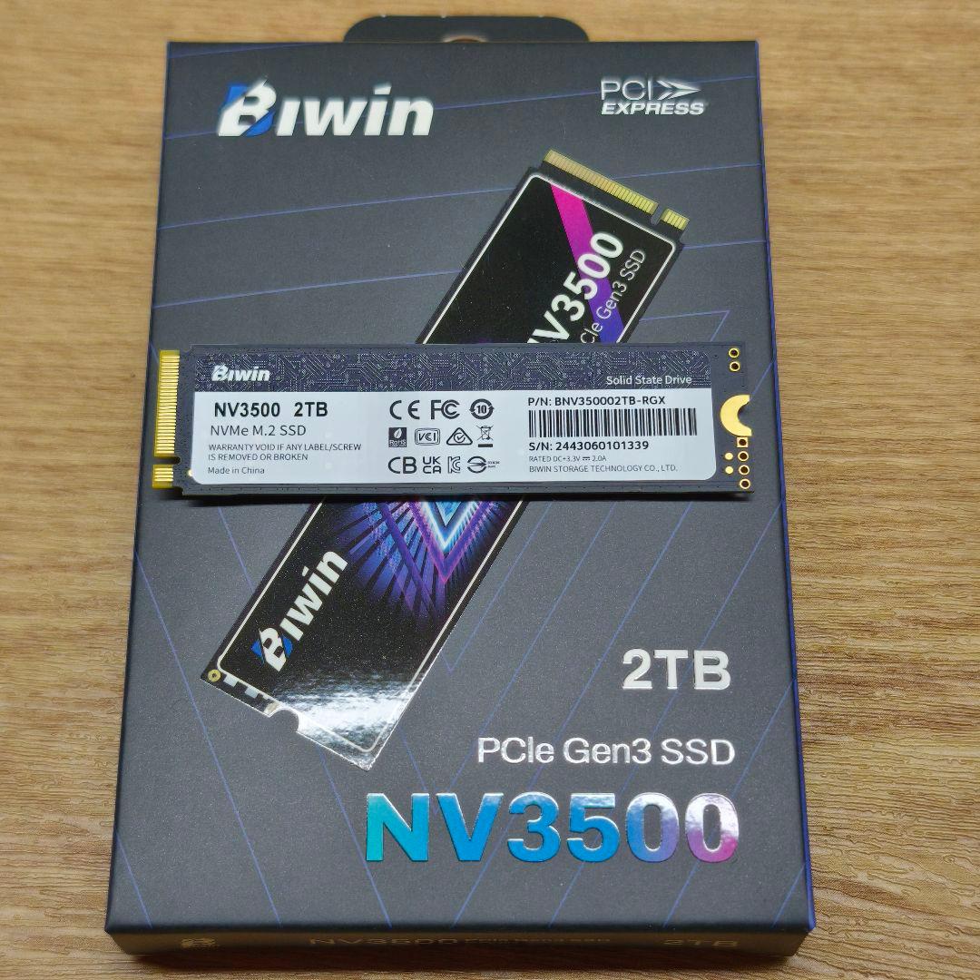 内蔵型SSD Biwin NV3500 2TB SSD