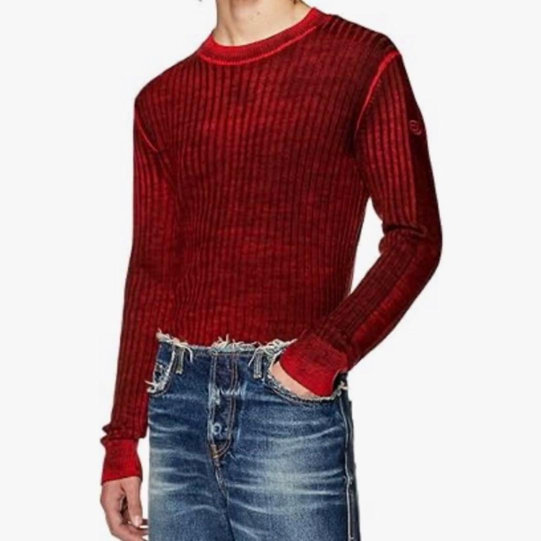 DIESEL 23AW 美品希少OURS着用モデル オールオーバープリントニット