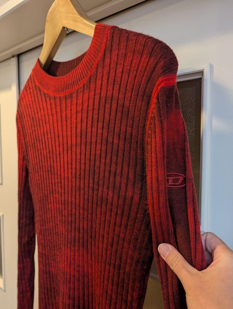 DIESEL 23AW 美品希少OURS着用モデル オールオーバープリントニット