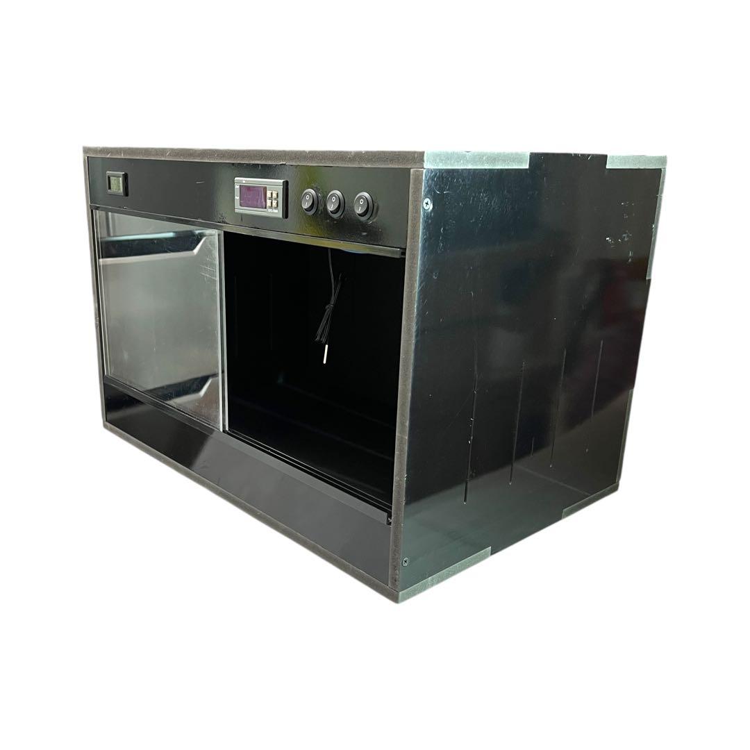 【サーモ内蔵・未使用】爬虫類 ケージ 60×40×40 ブラック