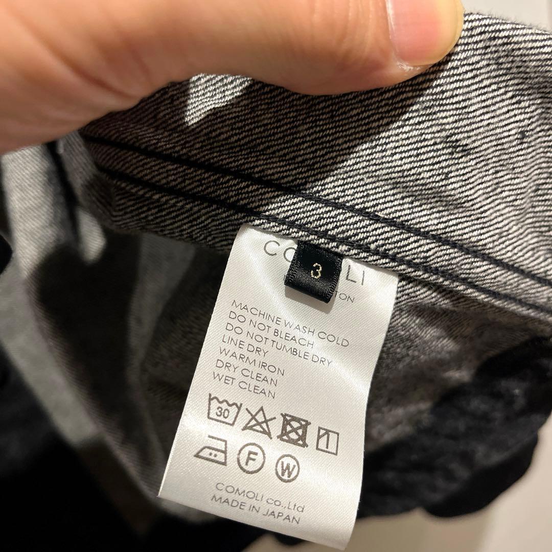 comoli コモリ デニムジャケット Black サイズ3