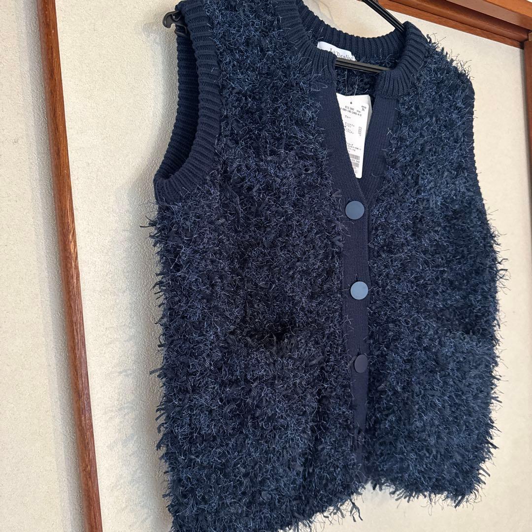 新品　LaTotalite フェザーベスト　フリー　ブルー今季完売