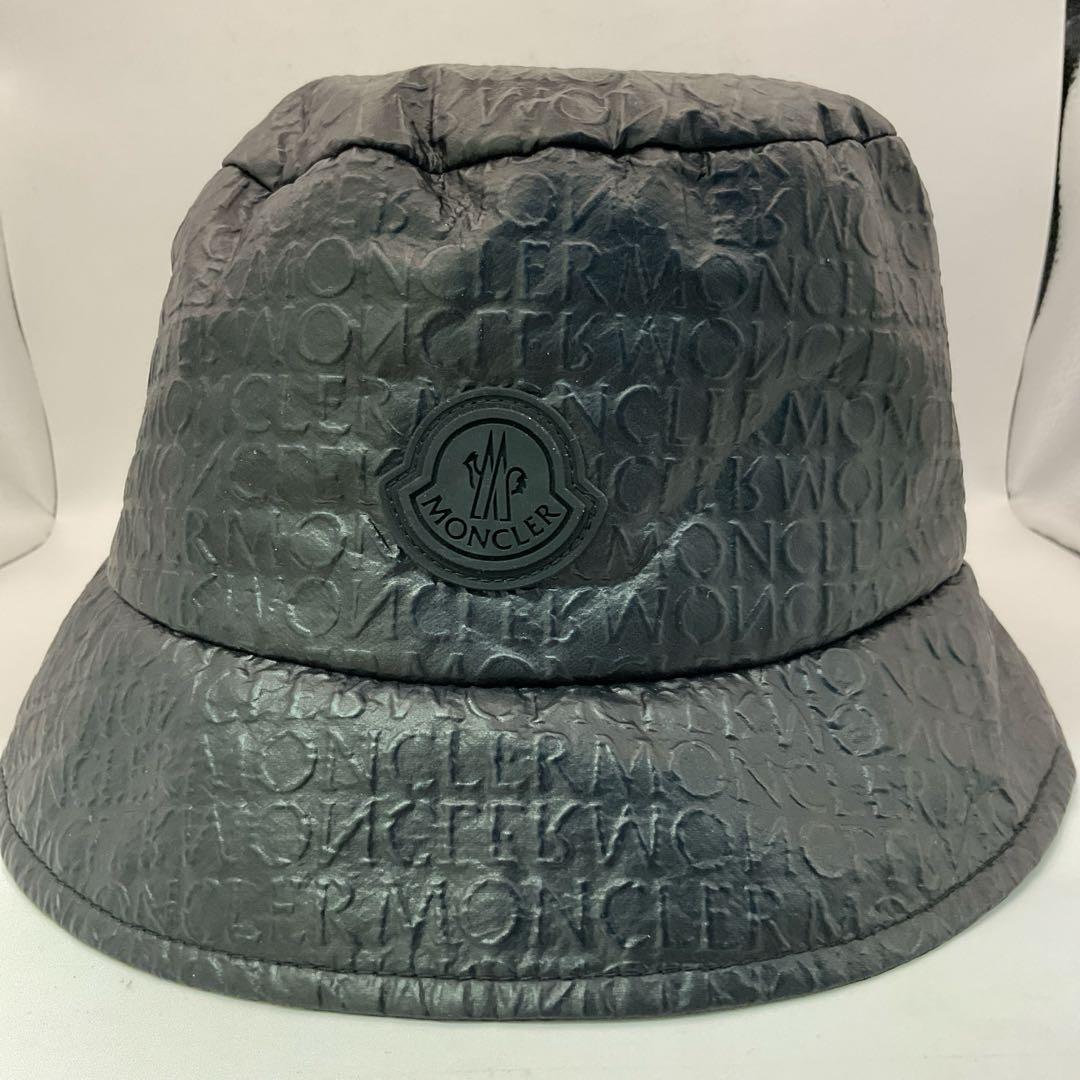 【美品】モンクレール　24SS BUCKET HAT バケハ　総柄　リバーシブル