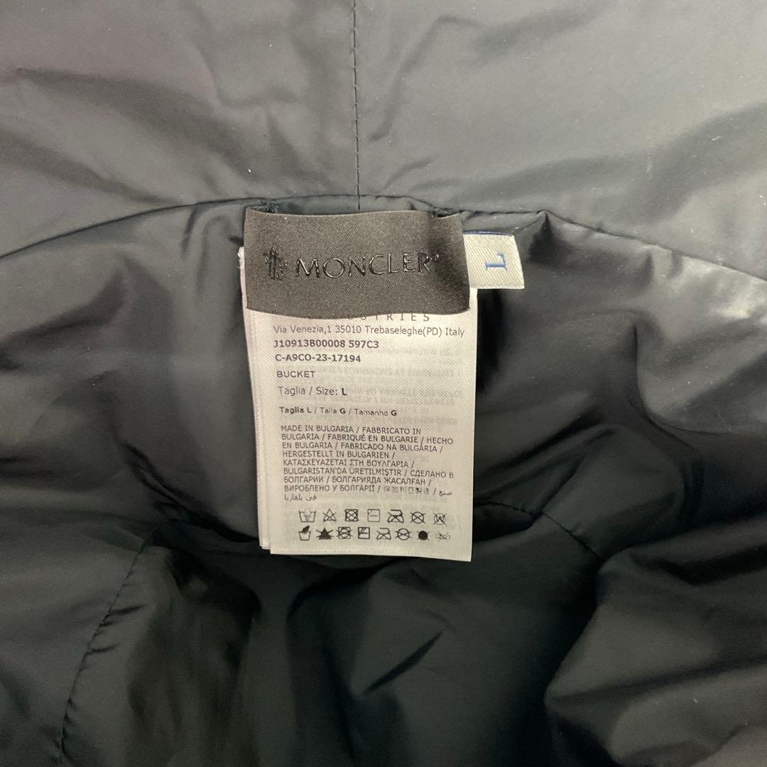 【美品】モンクレール　24SS BUCKET HAT バケハ　総柄　リバーシブル