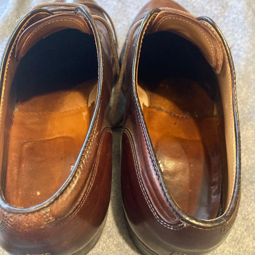 オールデンコードバンダークブラウン レザー ドレスシューズ