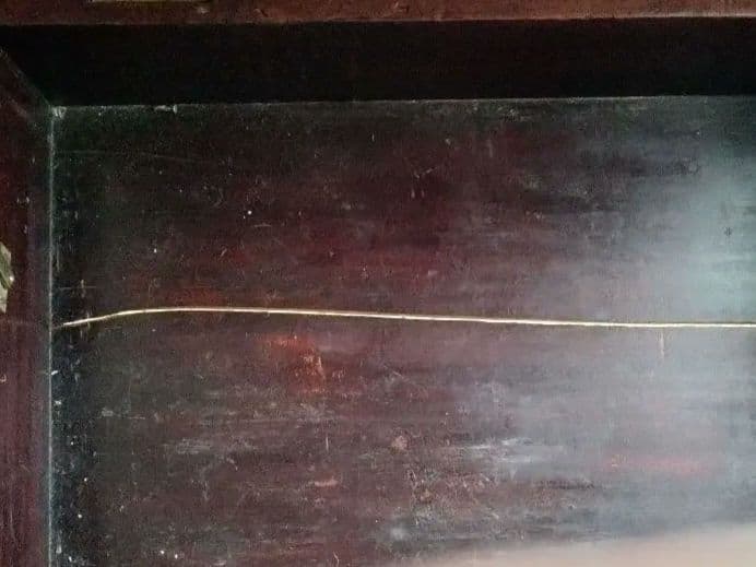 イギリスからの収納できるビンテ−ジスツ−ル、秘密の物入れ、刺繍