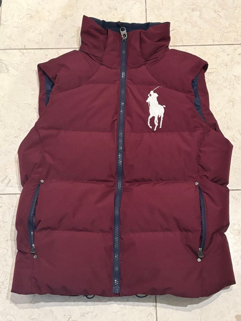 ポロラルフローレン ダウンベスト　ビッグポニー　flexwitme swag