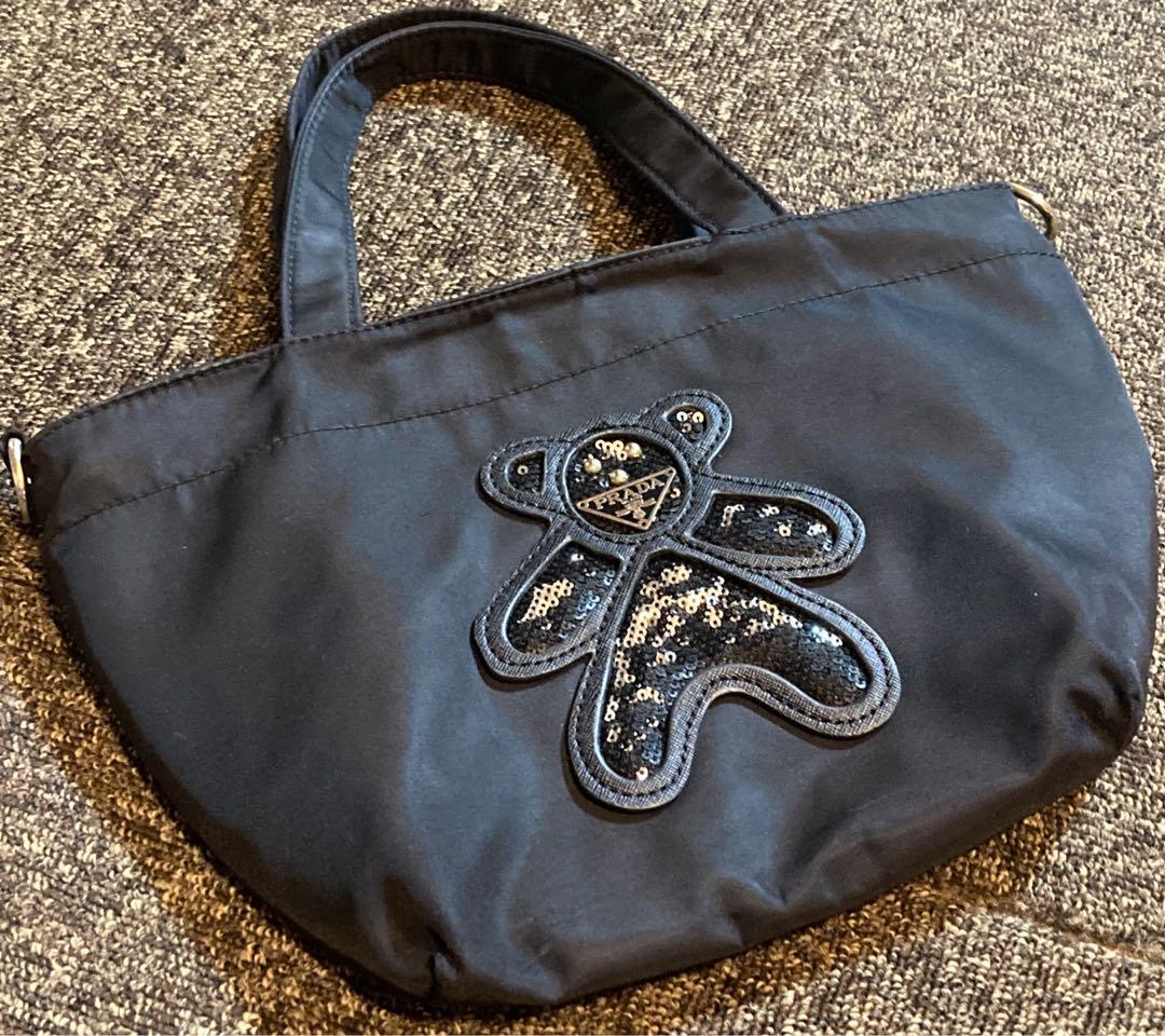 PRADA レディースエコバッグ BLACK
