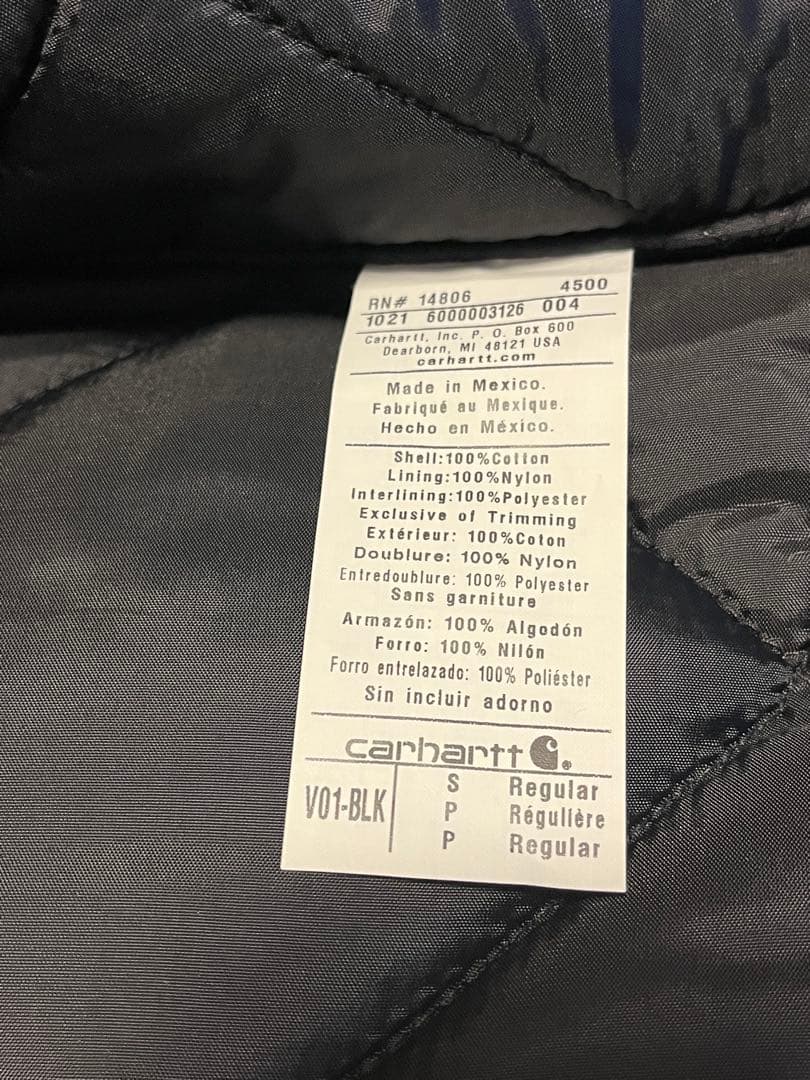 carhartt カーハート　ダックベスト　ブラック