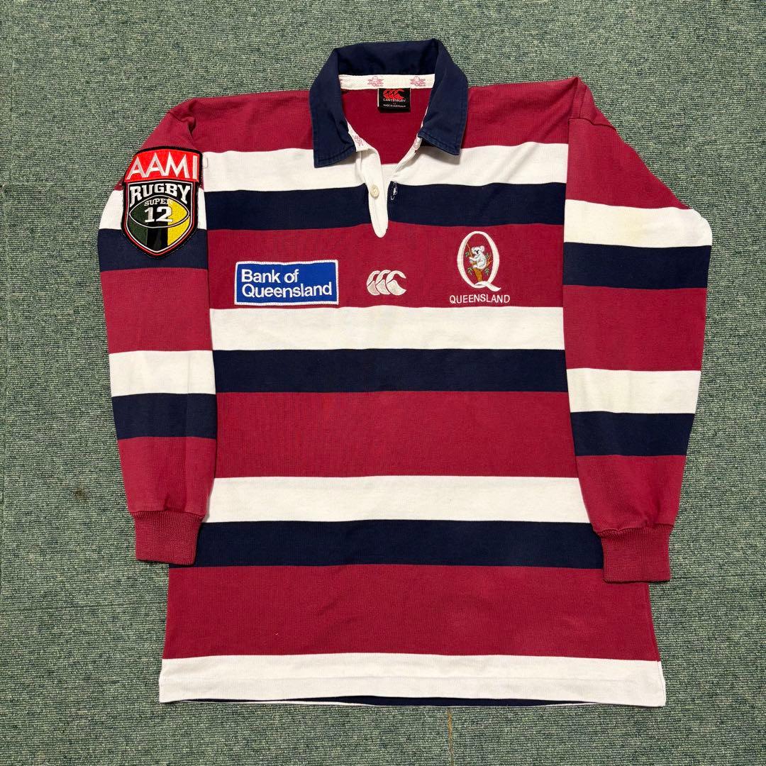 カンタベリー　クイーンズランド　ラガーシャツ　Mサイズ