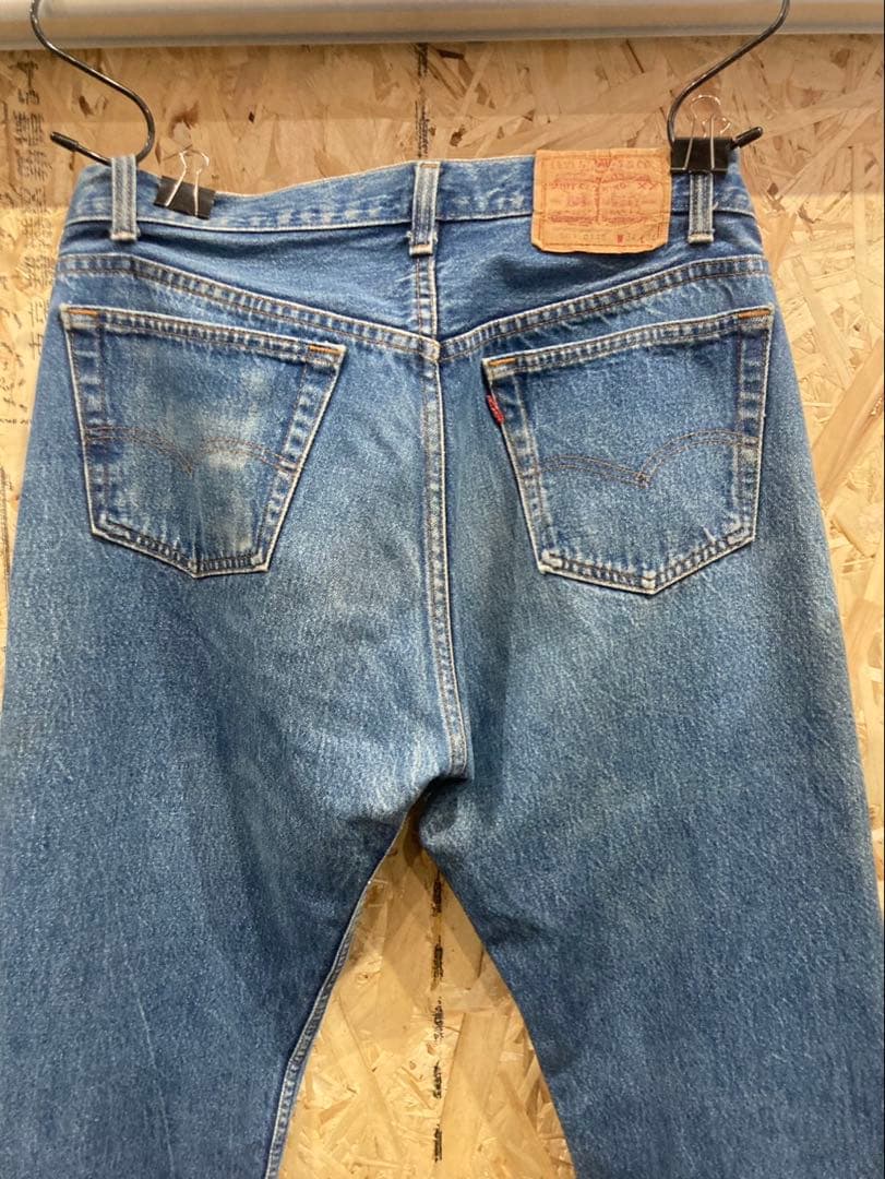 80's USA製 levi's 501 赤耳移行期 金脇割W34L34