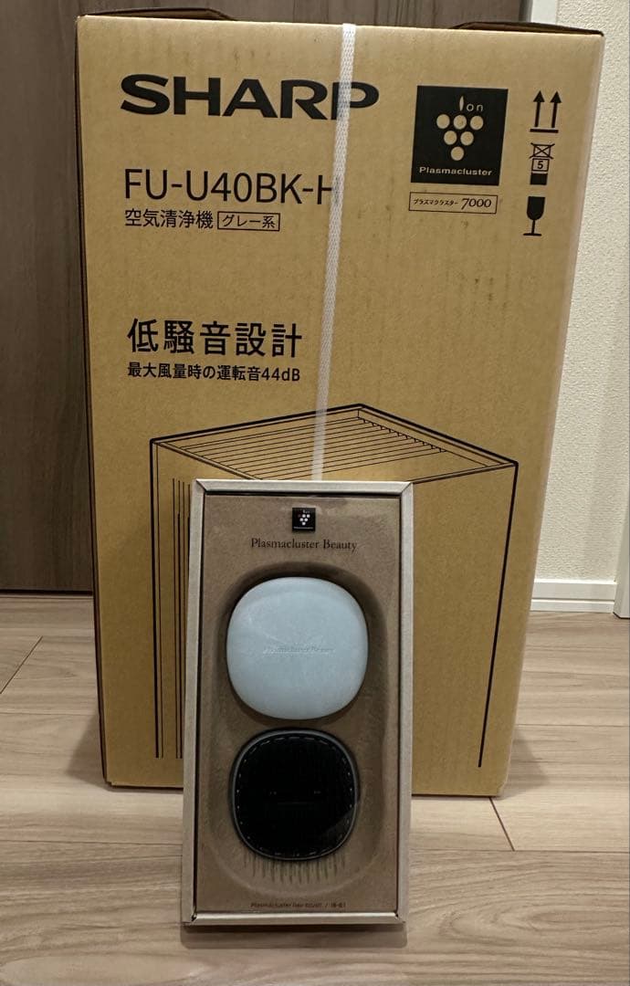 SHARP FU-U40BK-H 空気清浄機＆ヘアブラシ