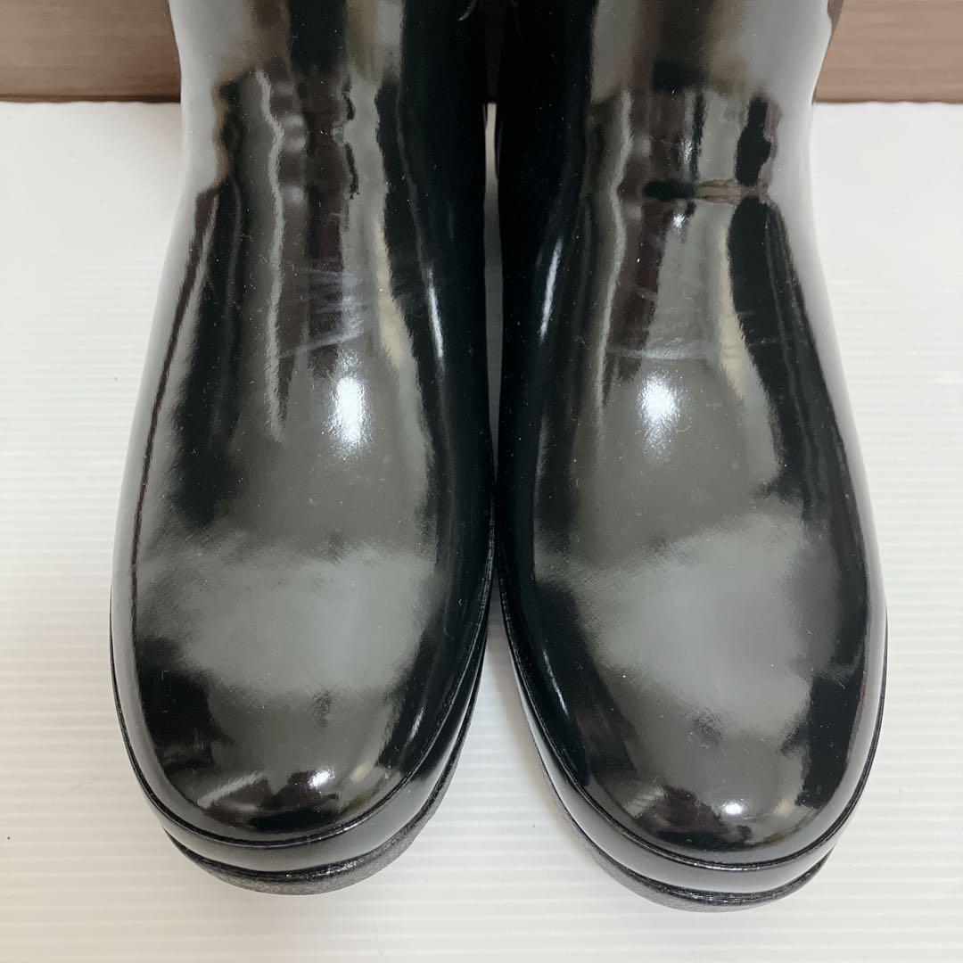 未使用級 HUNTER レインブーツ リファインドグロスキルト UK5