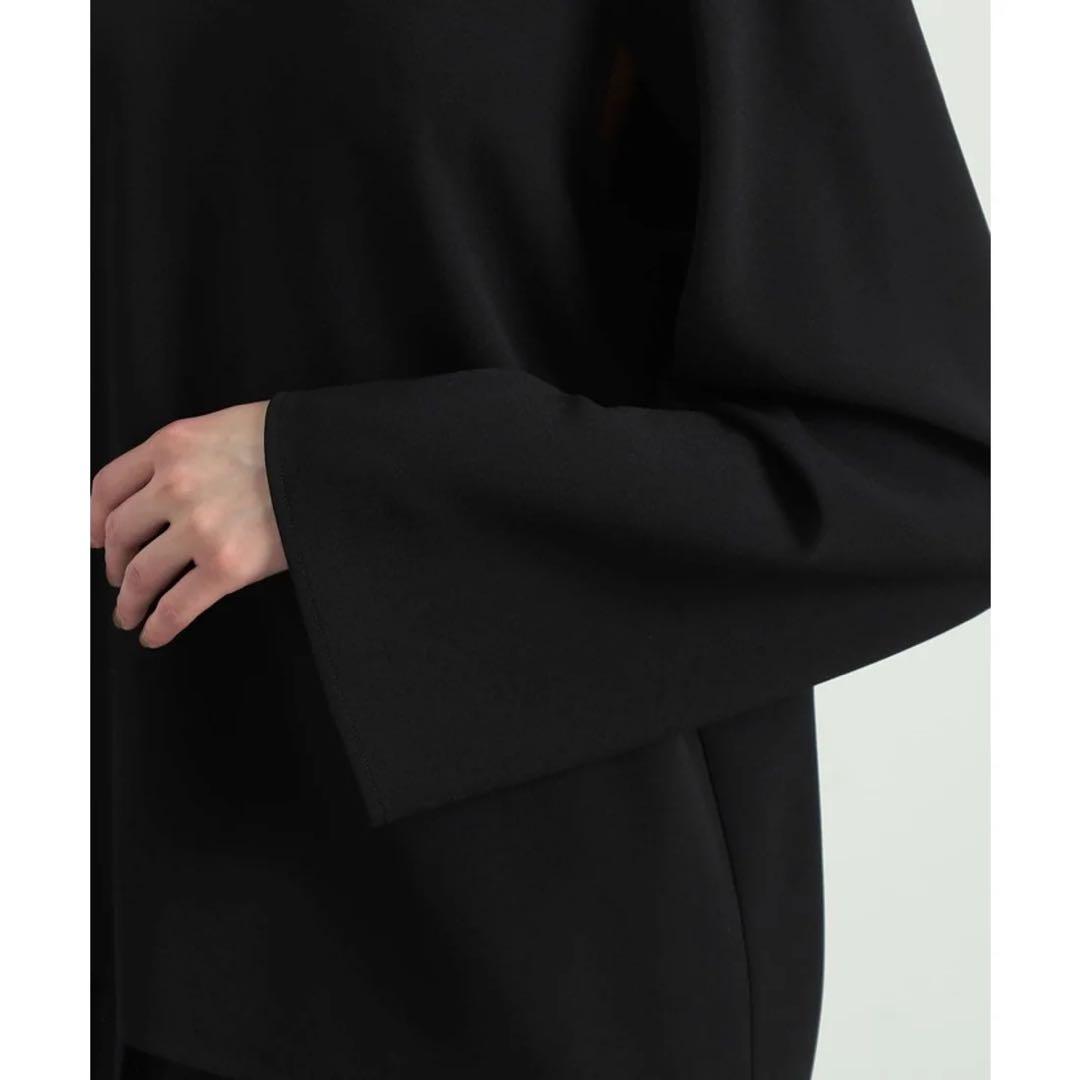 【新品未使用】24aw BACCA ジョーゼットサテン 2WAYポンチョブラウス