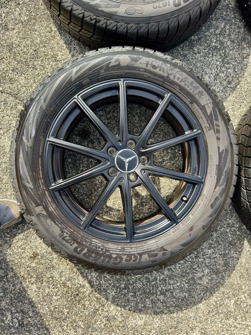 ベンツGLB純正ホイール+スタッドレス ヨコハマ アイスガード215/60R18