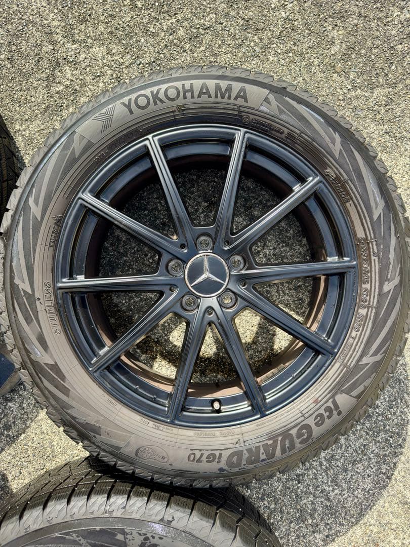 ベンツGLB純正ホイール+スタッドレス ヨコハマ アイスガード215/60R18