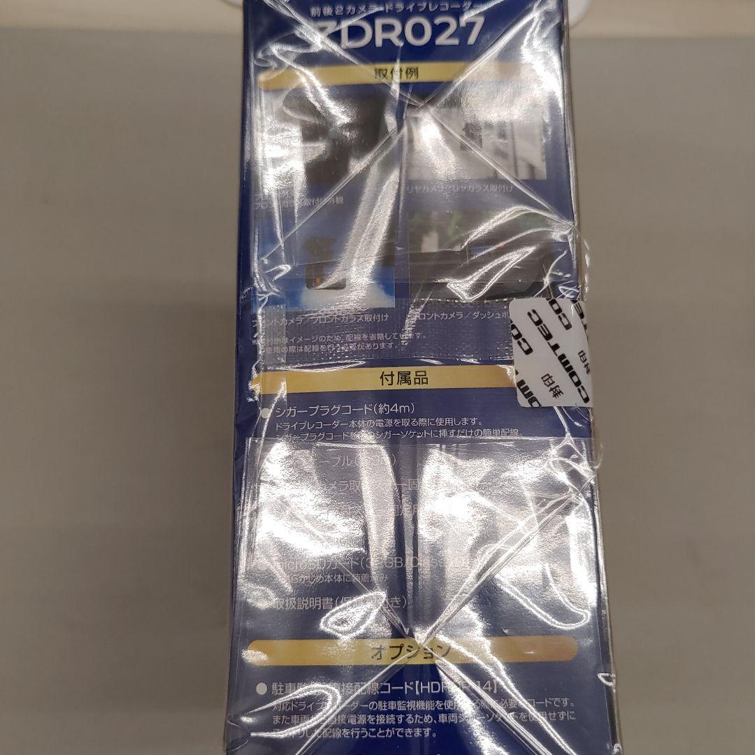 509444　コムテック ドライブレコーダー ZDR027 前後2カメラ