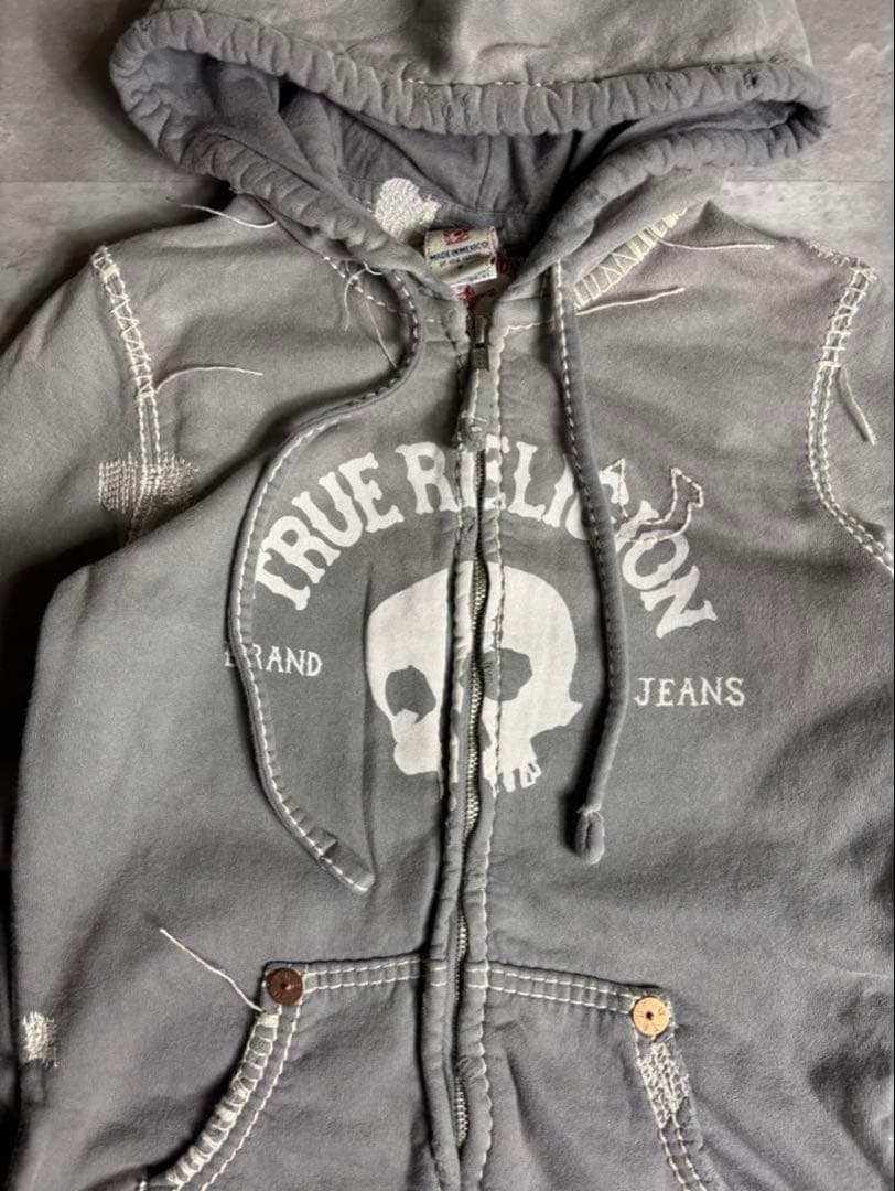 【希少】true religion パーカー Y2K グレー yokosquad