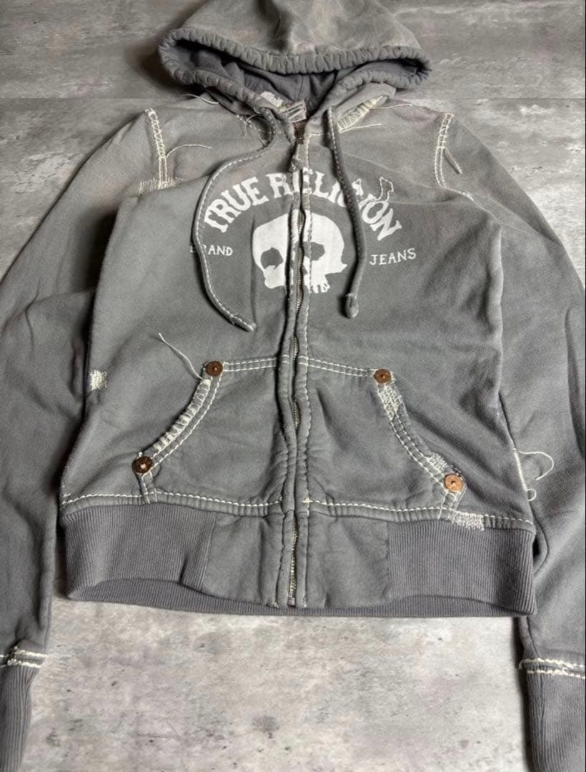 【希少】true religion パーカー Y2K グレー yokosquad