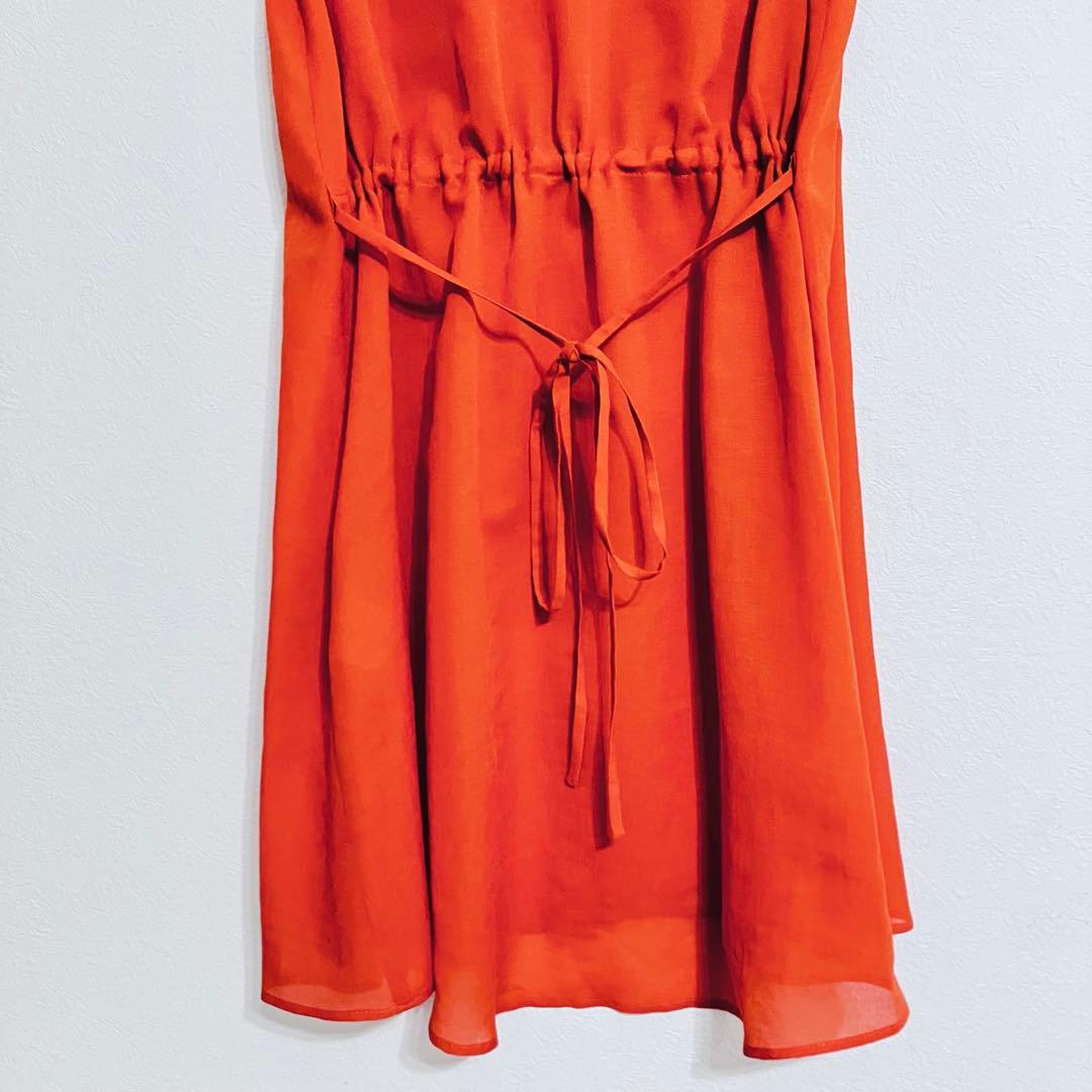 キャサリン様　美品ルネ Rene チュニックワンピース フリル パールボタン34