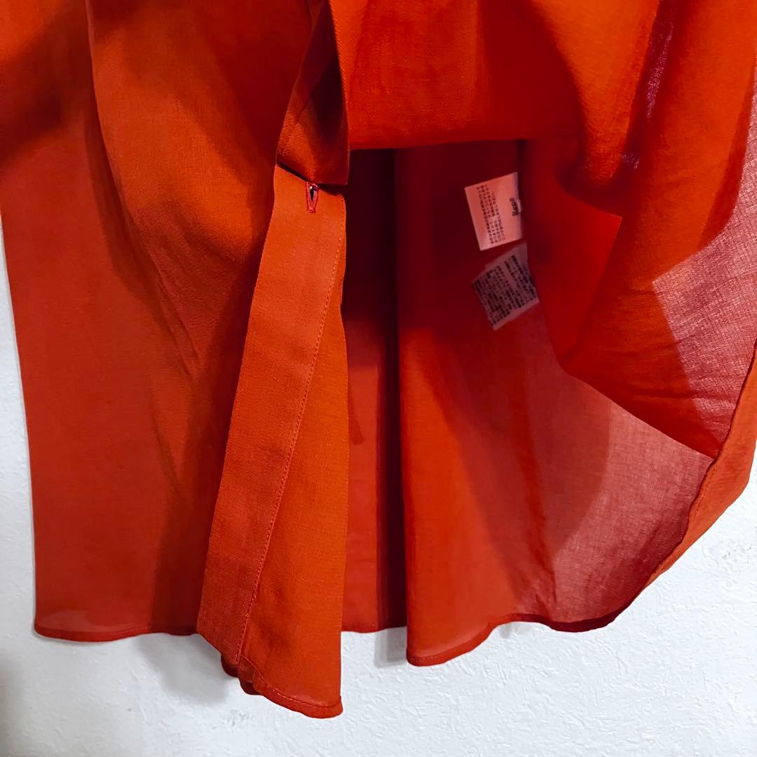 キャサリン様　美品ルネ Rene チュニックワンピース フリル パールボタン34