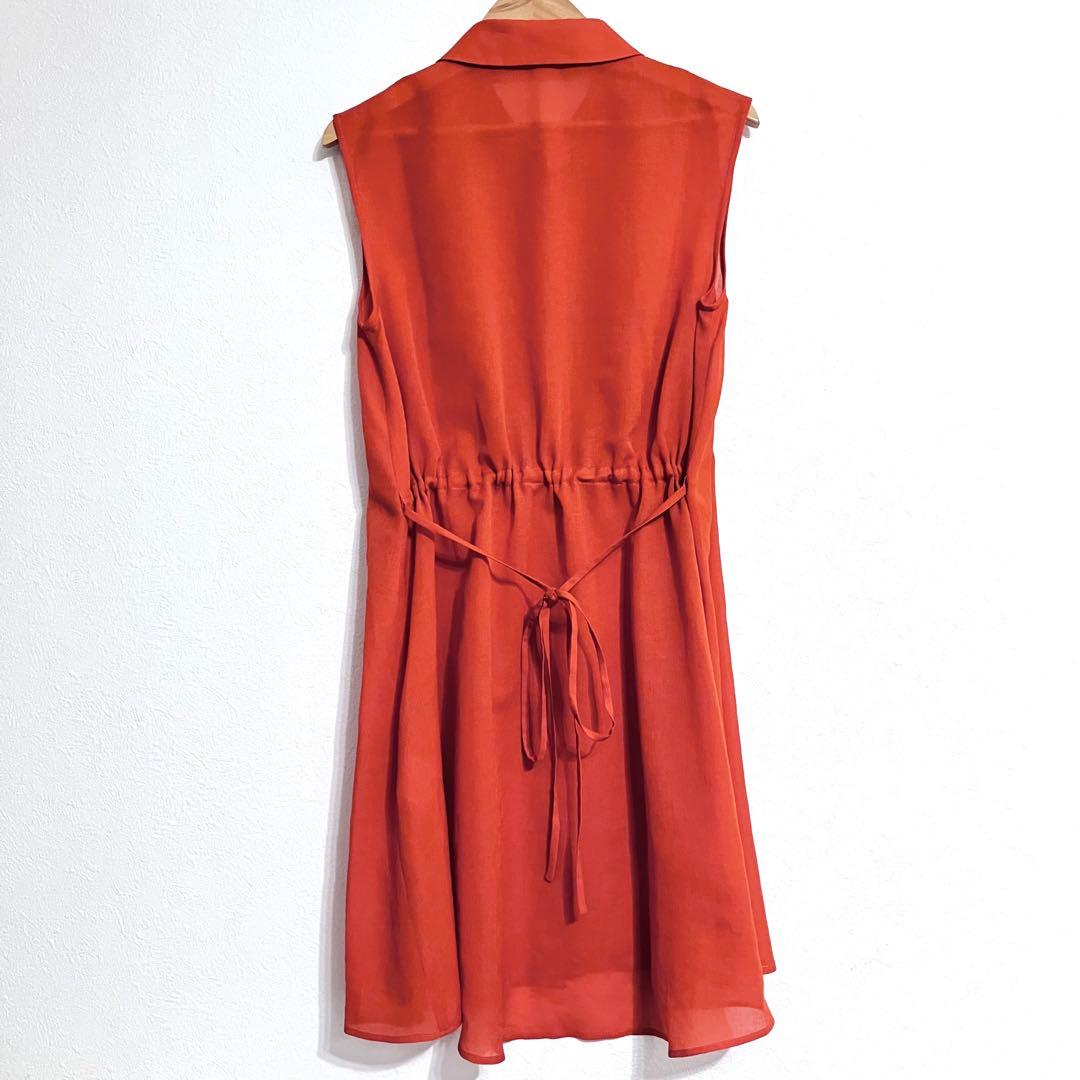 キャサリン様　美品ルネ Rene チュニックワンピース フリル パールボタン34