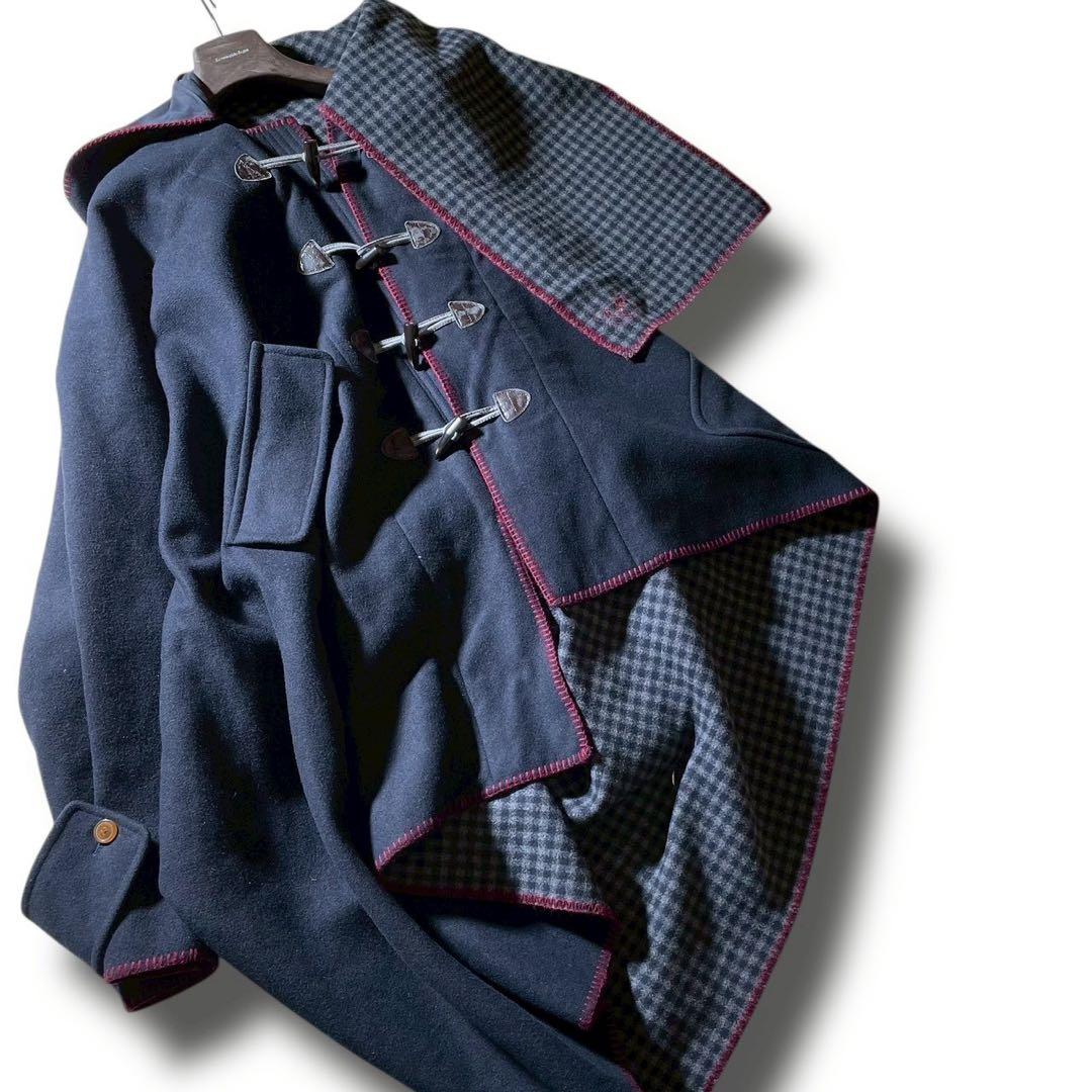 超希少 ヴィヴィアンウエストウッド ロングダッフルコート 変形 アシメ 大きめ