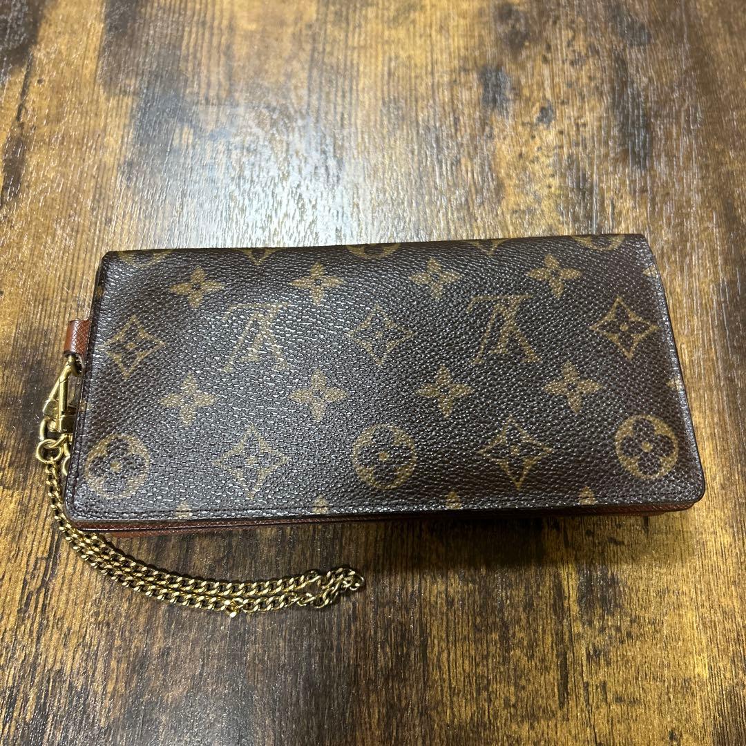 ルイヴィトン モノグラム ポルトフォイユ アコルディオン チェーンウォレット