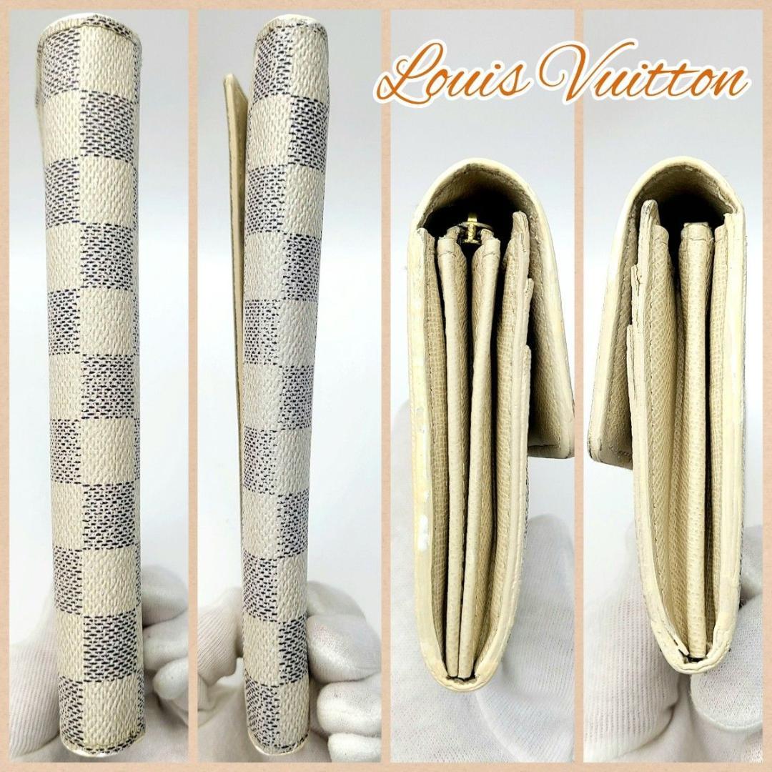 ルイヴィトン ダミエアズール 長財布 ポルトフォイユ サラ N61735