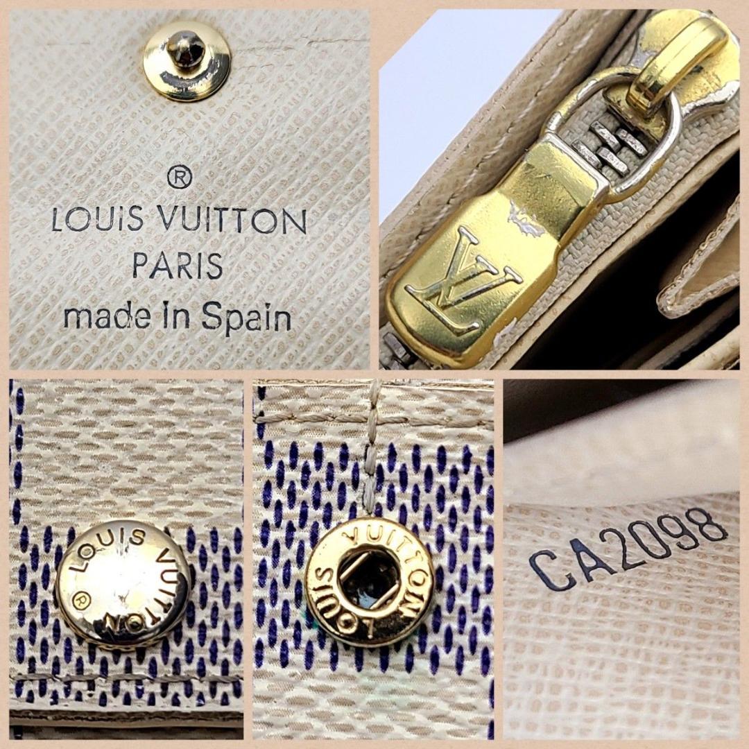 ルイヴィトン ダミエアズール 長財布 ポルトフォイユ サラ N61735