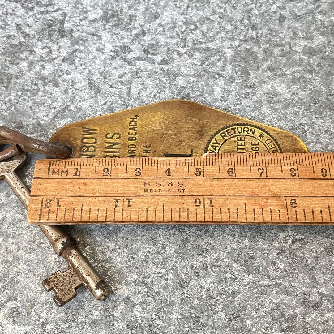 アメリカ製USA メイン ヴィンテージ モーテル ホテル キー No1