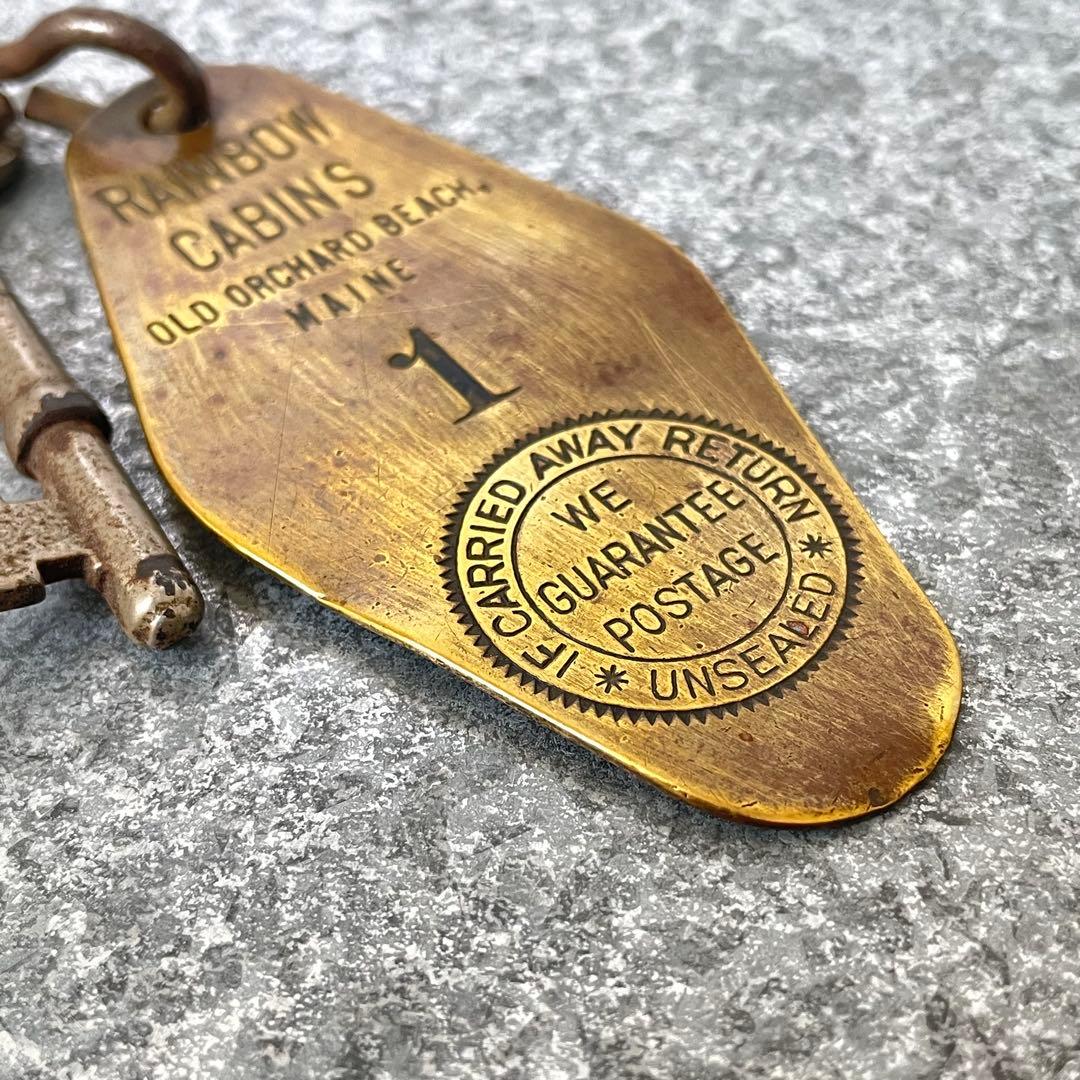 アメリカ製USA メイン ヴィンテージ モーテル ホテル キー No1