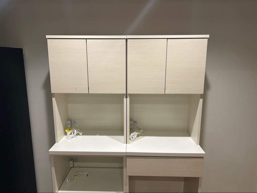 国産家具 キッチン収納・食器棚(ホワイト)※愛知県内直接お渡し