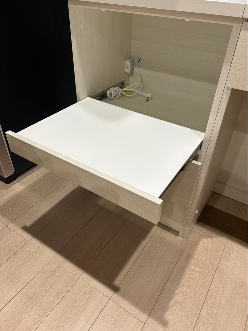 国産家具 キッチン収納・食器棚(ホワイト)※愛知県内直接お渡し