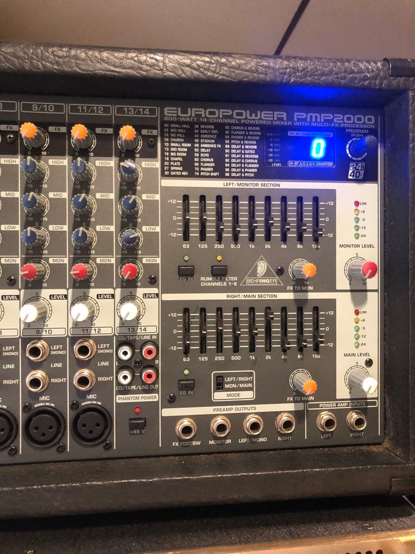 ベリンガー EUROPOWER PMP2000 パワードミキサー