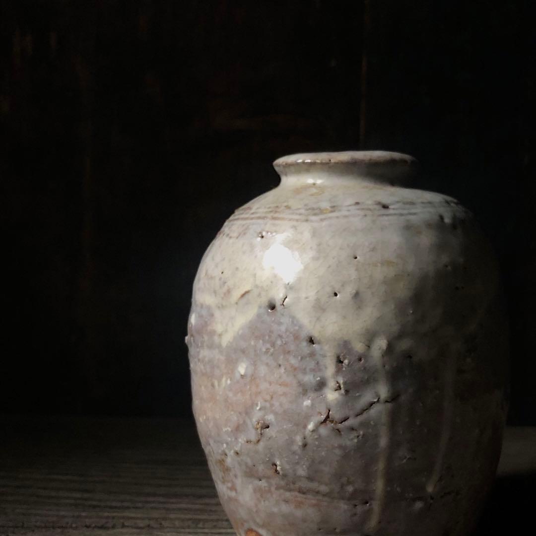 【人間国宝】十代三輪休雪 萩焼掛花入