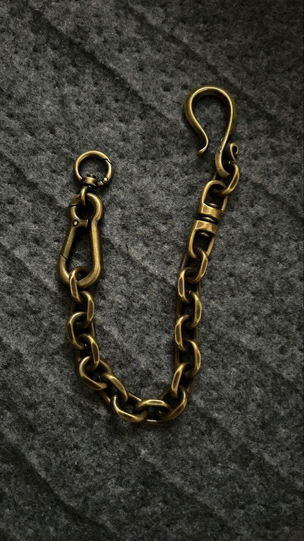 ウォレットチェーン ブラス製