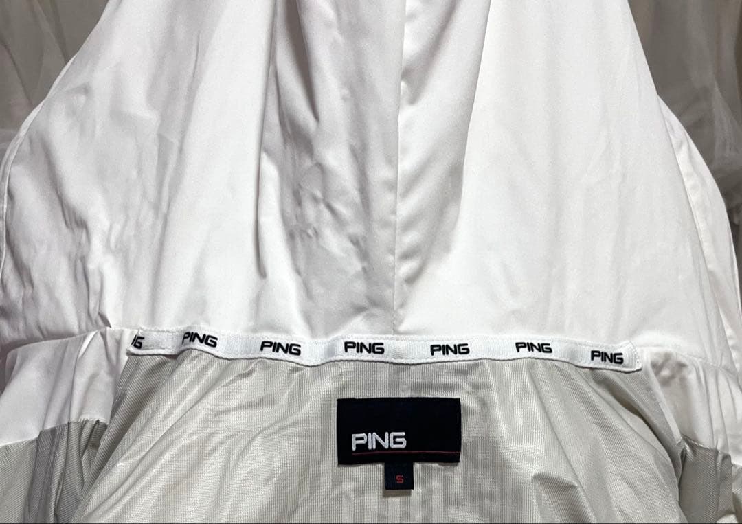 新品 PING レディースジャケット ホワイト防風撥水 中綿ブルゾン ダウン