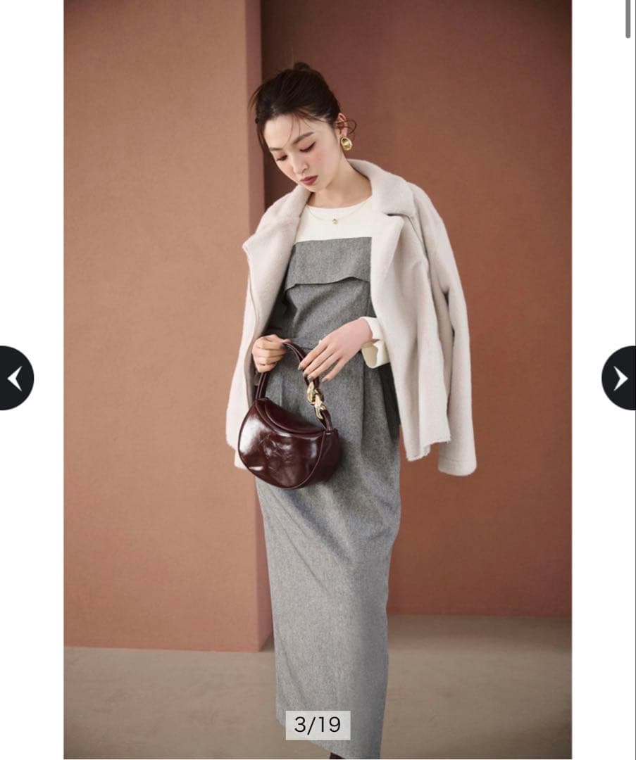 新品 ジャスグリッティー フラッフィー ライダース グレージュ